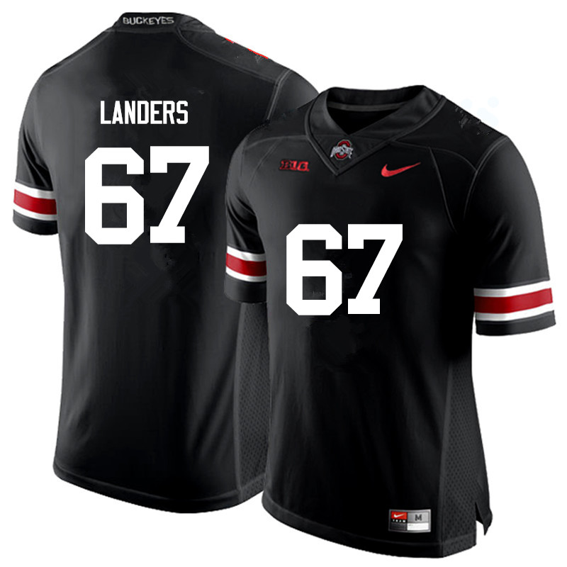 Ohio State Buckeyes #67 Robert Landers College Football Jerseys Game-Black